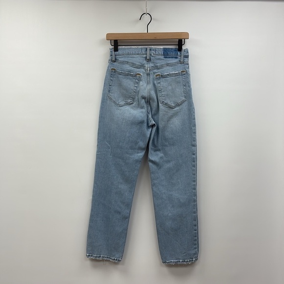 Abercrombie & Fitch The Ankle Straight Ultra High Rise Jeans Light Wash Denim 27 - Picture 5 of 8